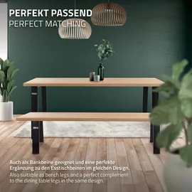 ML-Design 2er Set Loft 44x42 cm Schwarz Stahl Industriedesign