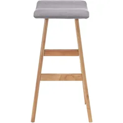 vidaXL Barhocker Hellgrau Stoff