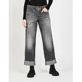 Gang Loose-fit-Jeans GANG "GANG Jeans Loose Fit 94ROBERTA", Damen, Gr. 28, Einheitsgröße, grau (denim blau), Denim/Jeans, 99% Baumwolle, 1% Elasthan, Jeans