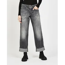 Gang Loose-fit-Jeans GANG "GANG Jeans Loose Fit 94ROBERTA", Damen, Gr. 28, Einheitsgröße, grau (denim blau), Denim/Jeans, 99% Baumwolle, 1% Elasthan, Jeans