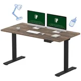 FLEXISPOT Schreibtisch Sitz-Steh-Tisch mit Memory-Funktionen (Dual-Motor & 2-FACH-TELESKOP), Elektrisch höhenverstellbarer Schreibtisch 140 cm x 70 cm