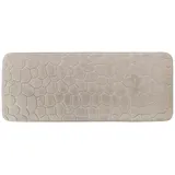 LikeKa Badematte Badezimmerteppich Badteppich weich Badvorleger 45x120 cm, rutschhemmend beschichtet, Memory Schaum, schnell trocknend, fußbodenheizungsgeeignet