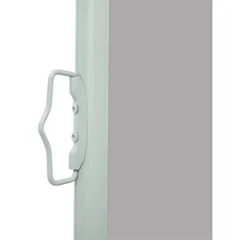 Helloshop26 Seitenmarkise 100 x 500 cm grau Polyester
