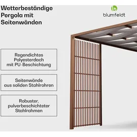 Blumfeldt Pavillon 3 x 3 m inkl. 4 Seitenteile Beige