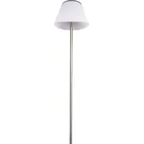 Expo-Börse LED Solarleuchte Akku, IP44, Edelstahl, weiß, H 90cm
