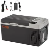 VEVOR 20 L Kühlbox 12/24 V Tragbarer Kühlschrank, Elektrische Gefrierbox Klein Gefrierschrank -20~10 °C, Elektrische Kompressor Kühlbox 580 x 330 x 310 mm für Auto, Camping, Lkw, Boot usw.
