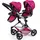 Bayer Design Zwillings-Puppenwagen Twin Neo bordeaux), mit Wickeltasche