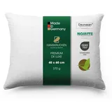 HANSKRUCHEN Premium de Luxe Daunenkissen 40 x 60 cm Weiß