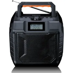 Lenco ODR-160GY - Leistungsstarkes tragbares outdoor DAB+/FM Radio mit Bluetooth® - IPX5 strahlwassergeschützt - Grau
