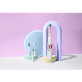 happybrush ECO VIBE KIDS Agnes + 3 Refills weiß