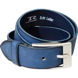 Tom Ramsey Ledergürtel Vintage-Look blau 95