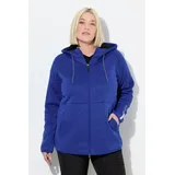 Ulla Popken Strickfleece-Jacke Blau 50