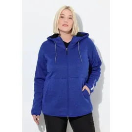 Ulla Popken Strickfleece-Jacke Blau 50