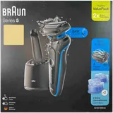 BRAUN SERIES 5 50 B7200CC MIT REINIGUNGSSTATION Rasierer Blau EasyClick System