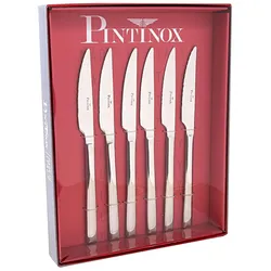 PINTINOX Steakmesser geschmiedet Wellenschliff Edelstahl 18/10 Synthesis