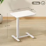 Homcom Schreibtisch Weiß Holz, 65x110x48 cm, Arbeitszimmer Wohnzimmer