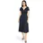 Vera Mont Cocktailkleid Dunkelblau/Grau 38
