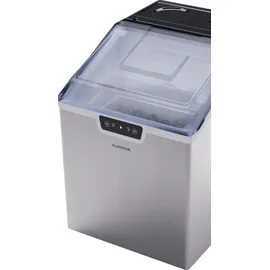 Klarstein Eiswürfelmaschine für Zuhause Camping Gastro, Schnelle Mini-Eiswürfelmaschine Klein, Profi Eismaschine für Große & Kleine Eiswürfel,