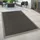 Paco Home - In- & Outdoor Teppich Balkon Küchenteppich Sisal Optik Einfarbig Anthrazit Braun 120x170 Cm