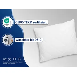 ZOLLNER KopfKissen Spar-Set 50 x 60 cm Weiß