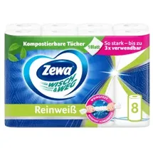 Zewa Küchenrolle Wisch & Weg Reinweiß 2-lagig 8 St.
