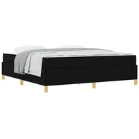 VidaXL Bettrahmen mit Matratze Schwarz 180 x 200 cm