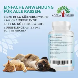 ADEMA NATURAL Calmvit Beruhigung für Tiere 60 Presslinge