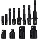 Steckschlüssel-adapter-konverter-set, Sechskantschaft, Bohrer, Mutternschlüssel, 8-teiliges Steckschlüssel-verlängerungs-adapter-bit-set, 4er-pack Reduzieradapter Für Ratschenschlüssel/steckschlüssel
