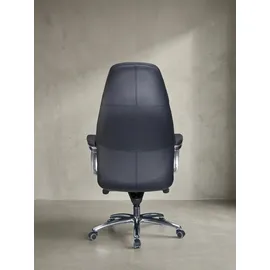 KADIMA DESIGN Chefsessel Echtleder Schwarz