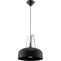 SOLLUX LIGHTING Hängeleuchte "CASCO", schwarz-weiß (schwarz, weiß), H: 85cm, Lampen, Slush -Einstellung