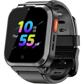Onestyle SMW-Kids Smartwatch für Kinder mit LBS-Tracking, GPS, AGPS, 4G, SOS, HD Videoanruf, Kamera, 1,4" IPS-Farb-HD-Display , IPX7, schwarz