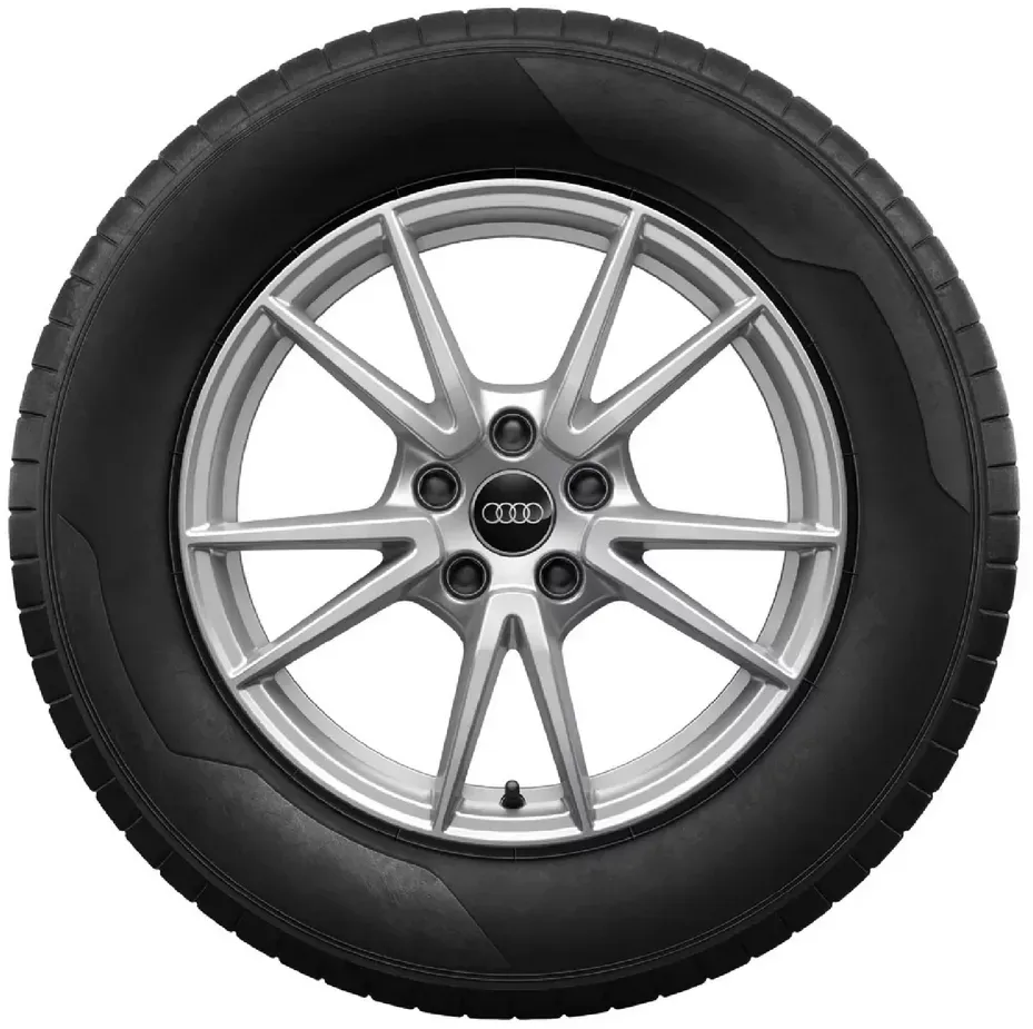 Original Audi Q5 Winterradsatz 5-Doppelspeichen brillantsilber