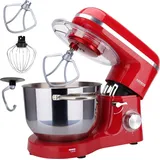 Arebos Küchenmaschine 1500 W rot