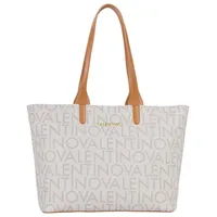 Valentino Regina Re Shopper Kunstleder Beige/Weiß