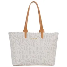 Valentino Regina Re Shopper Kunstleder Beige/Weiß