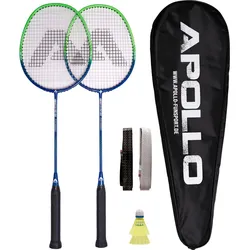 Badminton Set Match Pro - Blau/Grün EINHEITSGRÖSSE