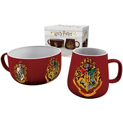 HARRY POTTER Frühstücks Set Tasse Schale Crests
