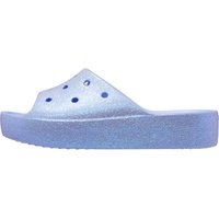 Crocs Pantoletten Classic Platform Glitter Slide 208233 Blau 39_40