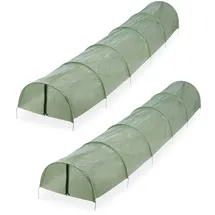 Relaxdays Folientunnel, PE Set, 2,9 m