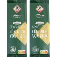 2er Pack Riesa Nudel Hartweizen Spaghetti 2 x 500 g Teigwaren Nudeln