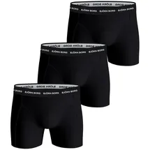 Björn Borg Essential Shorts Schwarz XXL 3er Pack