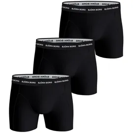 Björn Borg Essential Shorts Schwarz XXL 3er Pack