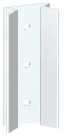 TraumGarten Sichtschutzzaun LONGLIFE Elementhalter Adapter 45° weiß