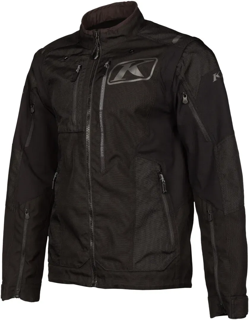 Klim Dakar Motorrad Textiljacke, schwarz, Größe S für Männer