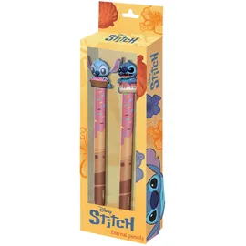 Disney Lilo und Stitch Bleistiftset 2 St. Gelb/Mehrfarbig 9,5 x 23 cm