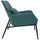 miliboo Sessel MAXINE Samt 78 x 74 x 67 cm Entenblau