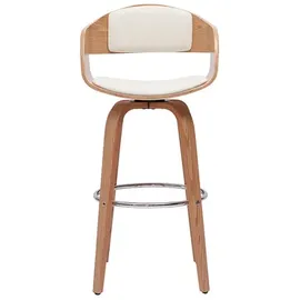 miliboo Skandinavischer Barhocker 65 cm Weiß