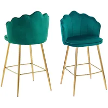 SalesFever Barhocker 2er-Set grün