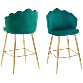 SalesFever Barhocker 2er-Set grün