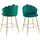 SalesFever Barhocker 2er-Set grün